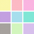 canvas print picture - Pastel polka dots swatches