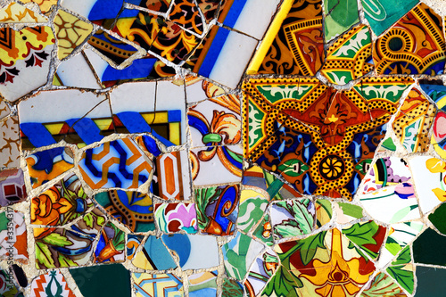 Foto: Gaudi Mosaik im Park Güell Gaudi Mosaik im Park Güell