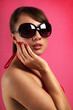 Young woman wearing sunglasses