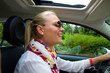 Details der Fotografie Spaß beim Autofahren
