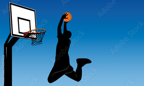 Vector: abstract vector illustation of a basketball player abstract vector illustation of a basketball player