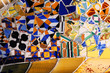 Photo: Mosaik von Gaudi im Park Güell Mosaik von Gaudi im Park Güell