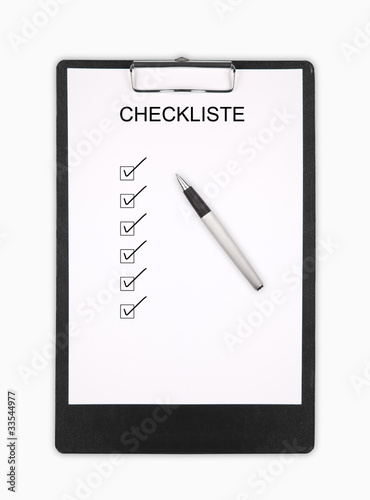 Photo: Checkliste Checkliste