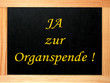 schild: ja zur organspende