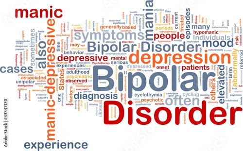 Illustration: Bipolar disorder background concept Bipolar disorder background concept