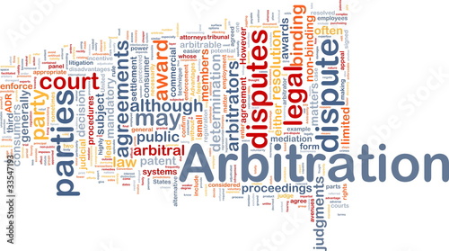 Illustration: Arbitration background concept Arbitration background concept
