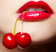 Foto: girl with cherry berry girl with cherry berry