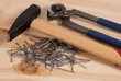 Foto: Hammer and nails Hammer and nails