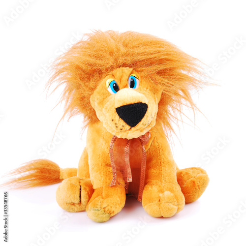 Photo: Plush toy animals isolated on a white background Plush toy animals isolated on a white background