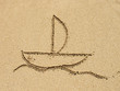 Simple Drawing In The Sand