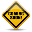 Vector coming soon sign