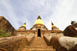 Buddha Status at Wat Yai Chaimongkol, Ayutthaya, Thailand