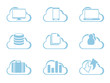 Vektor: Vector Icons for Cloud Computing Vector Icons for Cloud Computing
