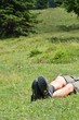 Wanderbeine und Bergwiese