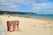 Photo: Swanage Beach, Dorset, at the start of the holiday season Swanage Beach, Dorset, at the start of the holiday season