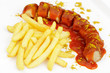 Currywurst mit Pommes frites