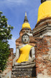 Buddha Status at Wat Yai Chaimongkol, Ayutthaya, Thailand