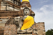 Buddha Status at Wat Yai Chaimongkol, Ayutthaya, Thailand