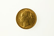 Gold sovereign of Queen Victoria, obverse Gold sovereign of Queen Victoria, obverse