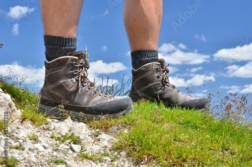 Foto: Wanderschuhe am Berg Wanderschuhe am Berg