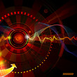 Abstract technology background in dark red. Abstract technology background in dark red.