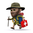 3d Hiker lends medical assistance 3d Hiker lends medical assistance