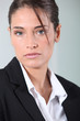 Young brunette businesswoman