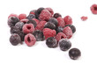 Photo: Frozen berries on white Frozen berries on white