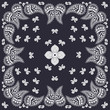 Navy paisley bandana design