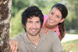 Young couple in the countryside
