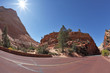 A bright sunny day in Zion National Park A bright sunny day in Zion National Park