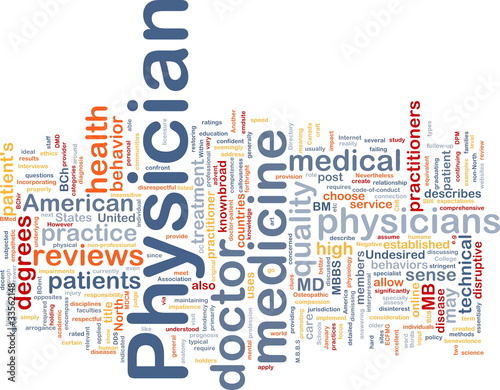 Illustration: Physician background concept Physician background concept