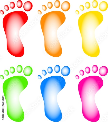 Illustration: Colourful Feet Colourful Feet