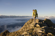 climbing alone on the clouds