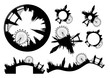 various London skylines - vector