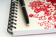 Tagebuch mit Ornamenten