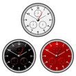 Watches dials with different face colours over white Watches dials with different face colours over white