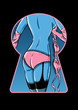 Sexy female pose showing legs and bottom
