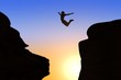 mountain jump
