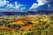 Colorful country landscape Colorful country landscape