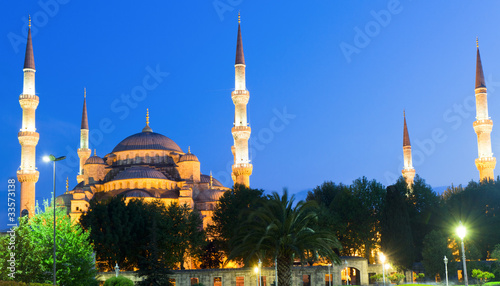 Foto: Blaue Moschee zur blauen Stunde Blaue Moschee zur blauen Stunde