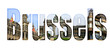 Brussels with different tourist spots