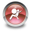 Red Glossy Pictogram "Airbag"