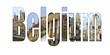 Belgium with different tourist spots