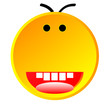 Gradient smiling ball as smile icon