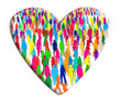 Illustrazione: Foule de gens dans un coeur Foule de gens dans un coeur