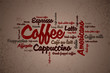 Wordcloud of coffee