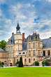 France. Park and a palace of Fontainebleau