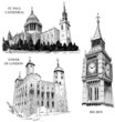Vector: London architectural symbols London architectural symbols