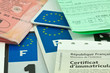 plaque, certificat, immatriculation, permis, assurance plaque, certificat, immatriculation, permis, assurance